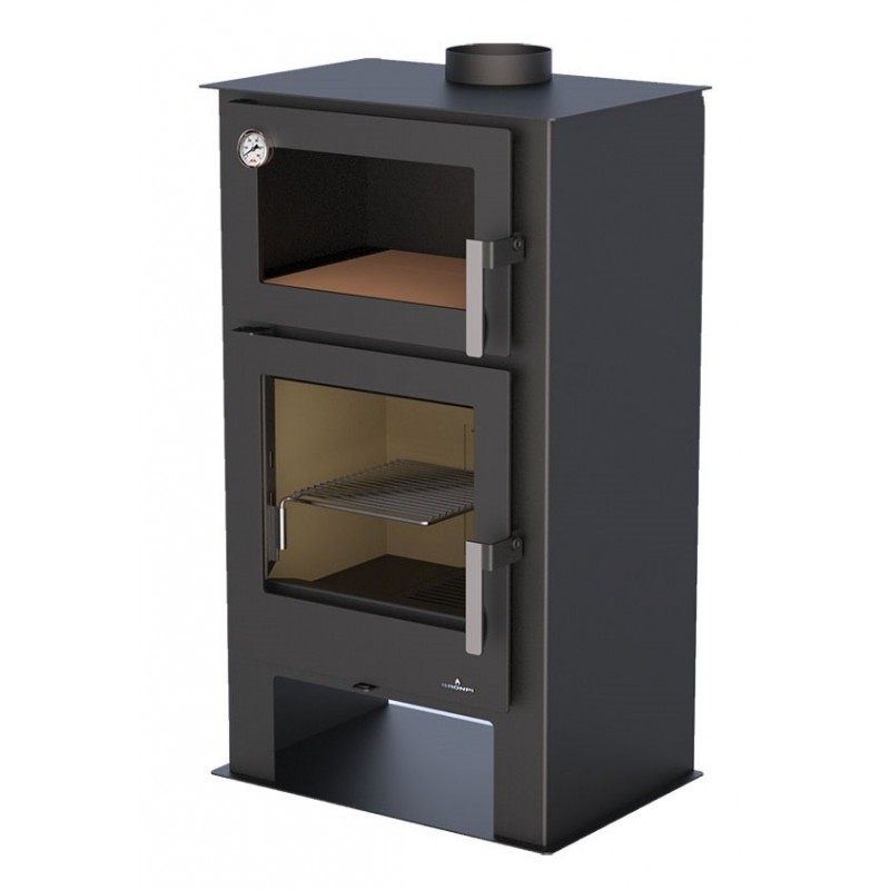 Salamandra a lenha GIJÓN com Forno 11kw Bronpi