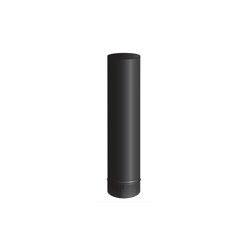 Tubo Inox Simples Preto