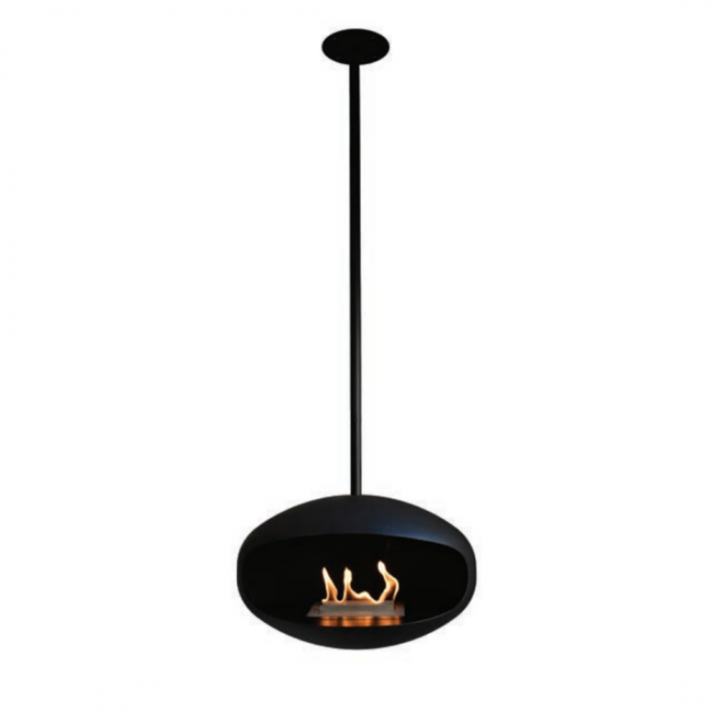 Lareira suspensa bioetanol Cocoon AERIS Black