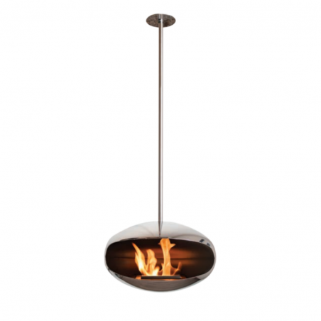 Lareira suspensa bioetanol Cocoon AERIS Inox