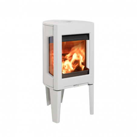 Salamandra a lenha com três vidros esmaltada F 163 Jotul