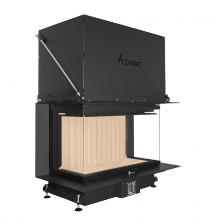 Recuperador a lenha Trifacial Crystal 90 Max Acaminetti