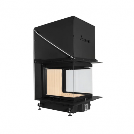Recuperador a lenha Trifacial Crystal 3D 50x60 Acaminetti