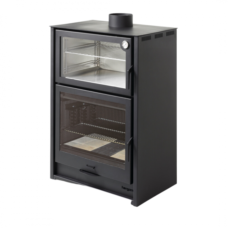 Salamandra com forno a lenha Hergom Arce