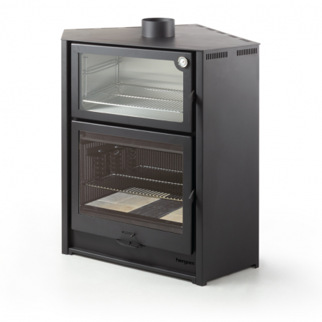 Salamandra com forno a lenha Hergom Arce R