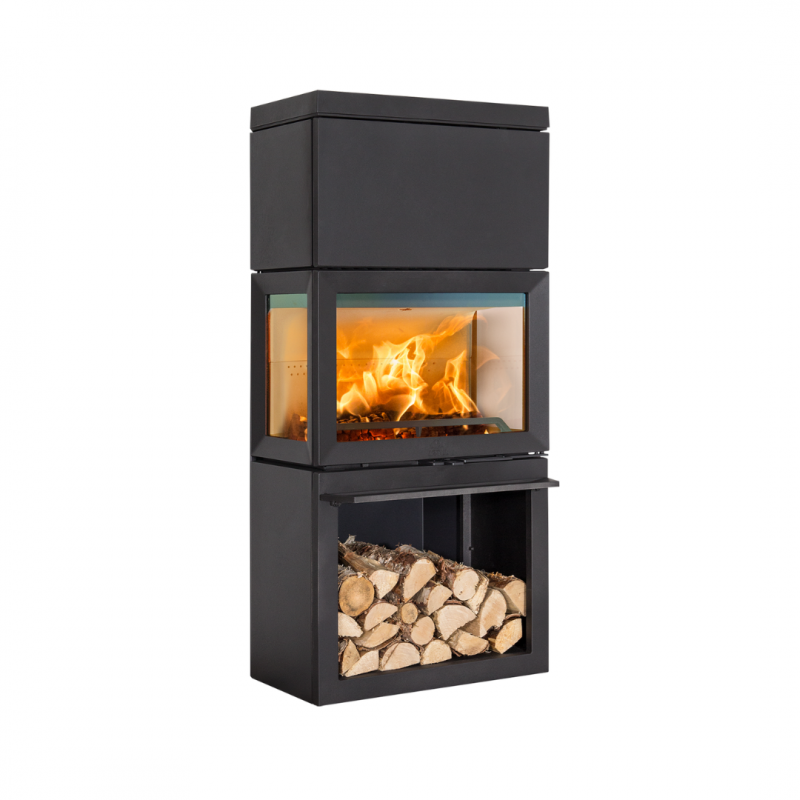 Salamandra a lenha Jotul F 520 HT com módulo alto