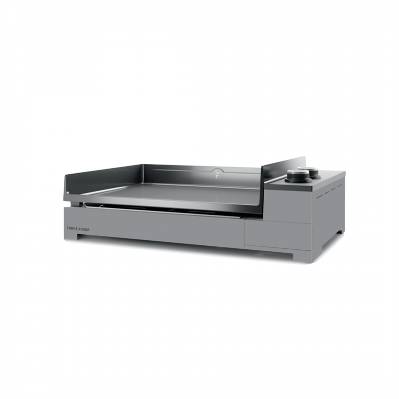 Prancha de gás Premium 60 Aço preto e cinza Forge Adour
