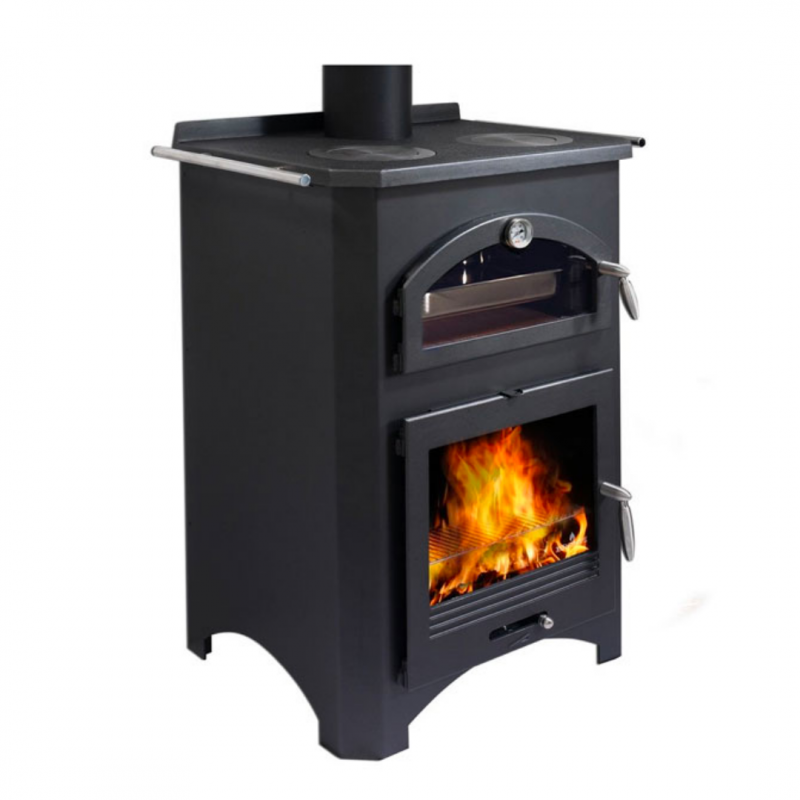 Salamandra a lenha com forno MONZA Bronpi