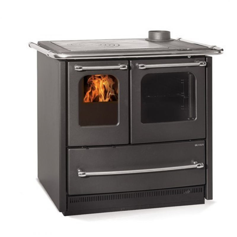 Fogão a lenha Sovrana Easy Evo 2.0 Antracite Nordica Extraflame