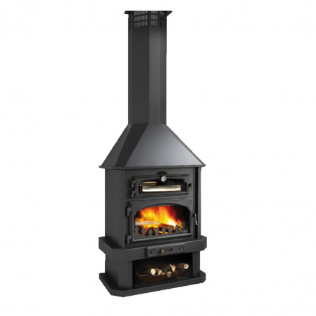 Lareira metálica Ebro 14kw Bronpi