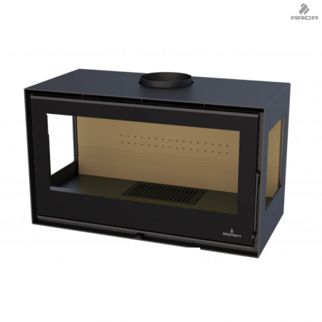 Salamandra a lenha Bimba 90 3 Vidros Bronpi