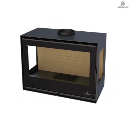 Salamandra a lenha Bimba 70 3 Vidros Bronpi