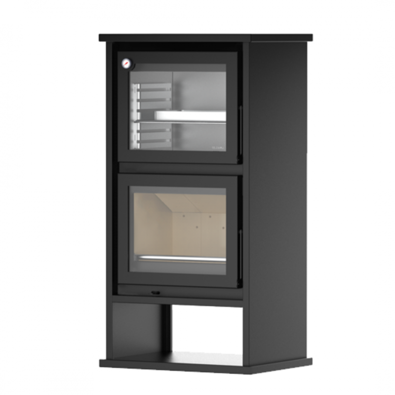 Salamandra a lenha com forno Solzaima M12-F Eco